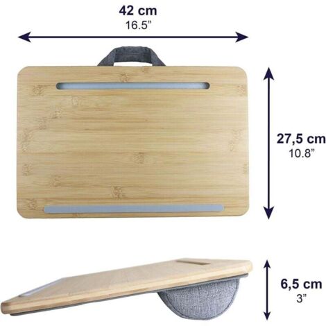 Coussin pour ordinateur portable avec plateau | MUJI
