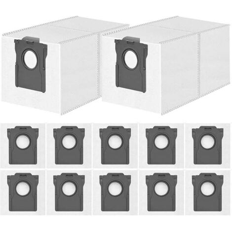 Lot de 12 Sacs à Poussière Compatibles avec Dreame L20/X40/X50 Ultra