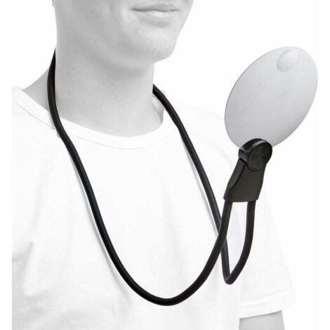 Loupe 3 en 1 loupe Tour de Cou loupe Mains Libres loupe sur Pied loupe de Table loupe à Main grossissement Optique 200% ou 400% (1/4)