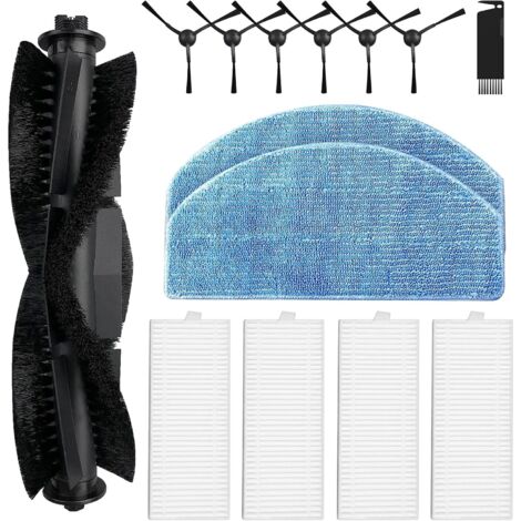 Kit d'accessoires pour Honiture G20 / G20 Pro, pour Tikom G8000 / G8000 Pro, pour pièces d'aspirateur robot Laresar Evol 3, 1 brosse à rouleau, 4 filtres, 2 tampons de vadrouille, 6 brosses latérales, (1/5)