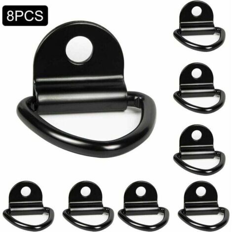 Lot de 8 anneaux d'arrimage robustes pour bateaux, camionnettes, camions, entrepôts (1/4)