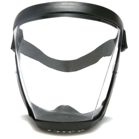 Masque super protecteur - Masque intégral, masque transparent durable, masque transparent, masque réutilisable anti-buée HD - Lunettes Tech anti-buée et coupe-vent pour adultes pour hommes et femmes N (1/4)