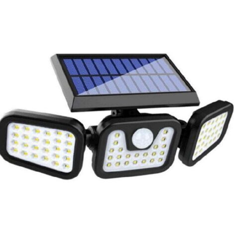 Lampe LED COB murale d'extérieur, alimentée par l'énergie solaire, avec détecteur de mouvement (1/4)