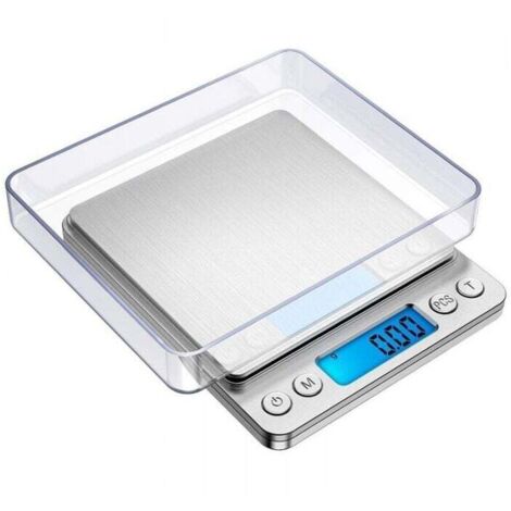 Argent balance de Précision, 500g/0.01g, Balance de Precision 0.01g, Balance de Cuisine avec Fonction Tare et Compte, Écran LCD Rétroéclairé (1/4)