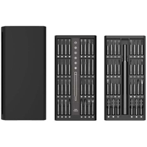 63 en 1 Mini kit de tournevis de précision Kit d'outils de réparation magnétique électronique (1/4)