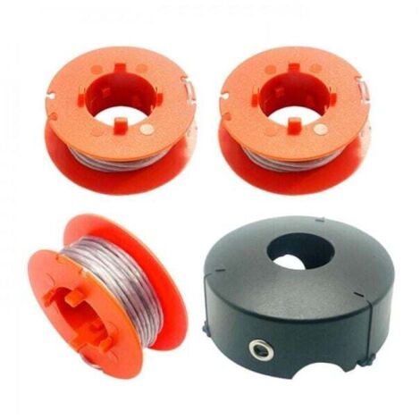 F016800175 Bobine de Fil pour Bosch Art 23 26 30 Easytrim et Combitrim,Pro-Tap Automatique Bobine Cordon Souple,8M x 1,6mm avec Couvercle F016L71088(3 Bobine + 1 Couvercle) (1/4)