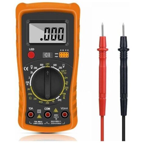 Multimètre Numérique,Multimètre Automatique Numérique,Testeur Electrique Professionnel,Voltmètre/Résistance/Continuité/Diodes Postuler à Laboratoires, Usines