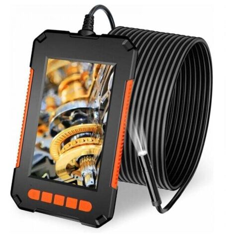 Endoscope Camera, Caméra Endoscopique 1080P HD, Camera d'Inspection Canalisation Écran LCD 4,3 Pouces, étanche IP67 avec 2600mAh, 2m Câble Semi-Rigide (1/4)