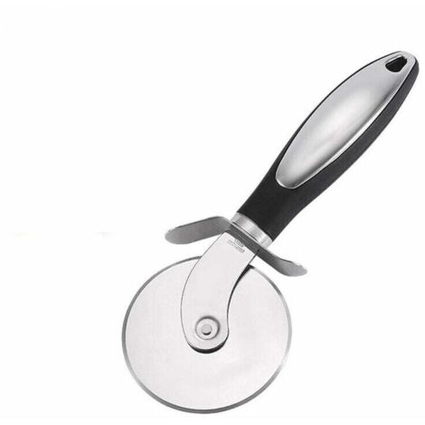 Roulette Pizza, Coupe Pizza - Découpe Pizza en inox, Coupante Couteau de Pizza, Pizza Cutter, Nettoyage Facile au Lave Vaisselle, Poignée Ergonomique antidérapante en Silicone (1/4)