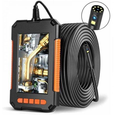 Endoscope Industriel, Caméra d'inspection Endoscope à Deux Têtes, Endoscope Numérique à Double Objectif 1080P HD, Écran LCD 4.3 Pouces, étanche IP67 (2M) (1/4)