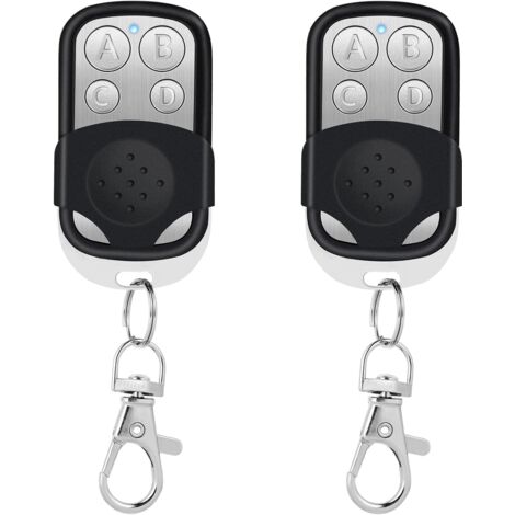 Alovez – Télécommande universelle 433,92 MHz – Cloner à distance à code fixe – 4 boutons pour garage et portail – Compatible Marantec Rolling Code