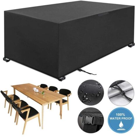 242 x 162 x 100 cm housse Salon de Jardin 210D Oxford Housse de Protection Salon de Jardin Housse Table Jardin Bâche Salon de Jardin Imperméable Résistant à la Vent Pluie UV Déchirure (1/4)