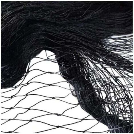 Filet Anti-Oiseaux Filet en Nylon Noir pour Fruit Plant Fruit Filet Anti-Oiseaux Filet 5M x 25M (1/4)