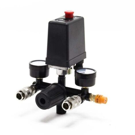 Régulateur De Pression (pressostat) Pour Compresseur D'air - Hauteur ~8 Cm - Neuf