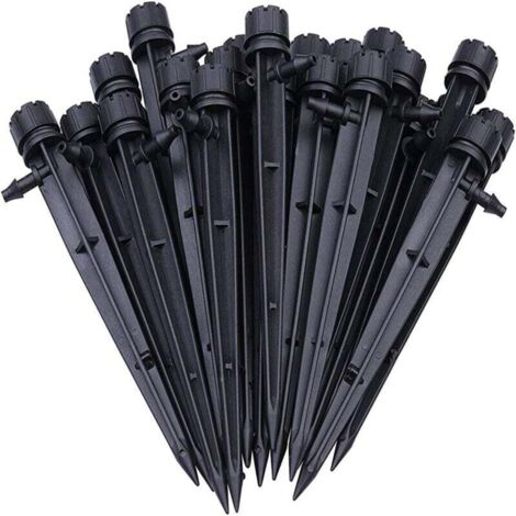 100pcs Goutteur Réglable Joint T Kit Irrigation Automatique Drippers