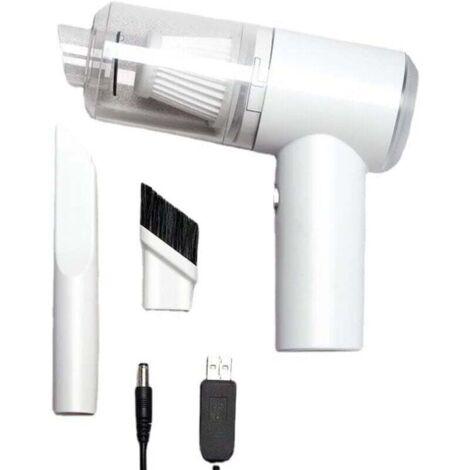 Mini aspirateur de Voiture Rechargeable sans Fil 120W 6000PA aspirateur à Main avec lumière LED pour Voiture Clavier d'animal de Compagnie Bureau d'ordinateur (1/4)