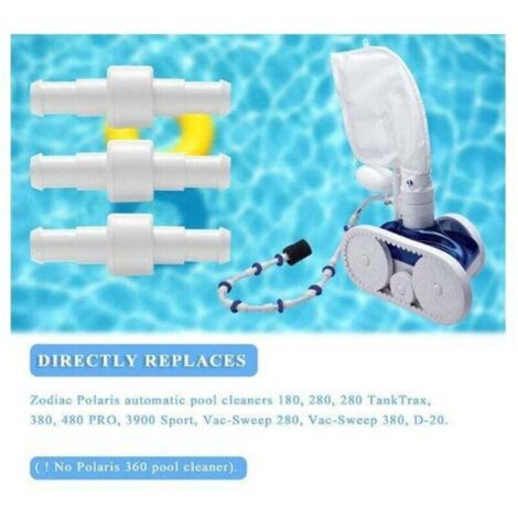 Raccords pivotants pour tuyaux de piscine  (lot de 3) compatibles avec les robots de piscine Polaris 280/180/380/480/3900 A