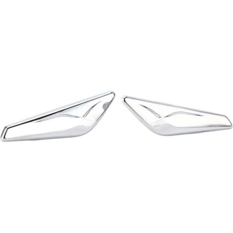 Garniture de Finition Avant Chromée, 2 Pièces de Finition Chromée pour Garde-boue Avant 51117338569 Remplacement pour X3 X4 F25 F26 2013‑2017 (1/4)