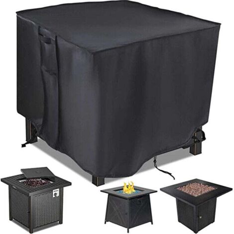 Housse de barbecue rectangulaire, housse de barbecue imperméable et solaire, housse de barbecue d'extérieur avec poignée et évent (76x76x63CM) (1/4)