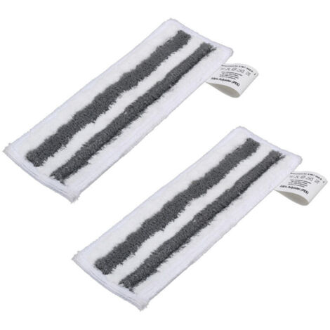 Lingette pour Nettoyeur Vapeur Karcher Easyfix SC2 SC3 SC4 SC5 Chiffons Serpillières Bonnettes en Microfibre pour Karcher Easyfix SC Série (rayure grise 2pcs)