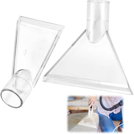 2 Embouts D'Aspirateur Universels Pour Voiture – Suceurs Multifonctions Transparents (Neuf)