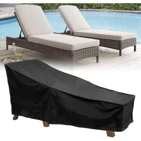 Housse de protection imperméable pour chaise longue 210D Oxford , Housse de protection en tissu pour chaise longue - 210 x 75 x 40 x 80 cm (1/4)
