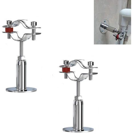 2Pcs Acier Inoxydable Colliers De Serrage à Support De Tuyau RéGlable, Support De Tuyau à Montage Mural,Pour Un DiamèTre De 32-34MM, Pour La Fixation De Tuyaux, De Tubes, De Tiges Etc.