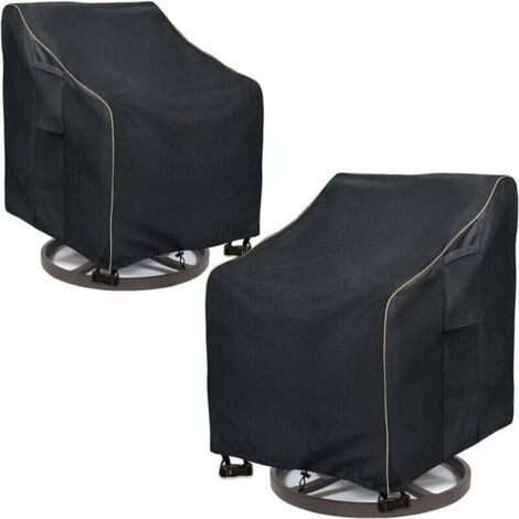Lot de 2 Housses de Chaise Longue pivotantes, imperméables et résistantes, Housses de Chaise à Bascule pour Meubles d'extérieur (84 x 89 x 98 cm) (1/4)