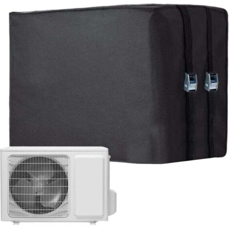 Housse Hiver Climatiseur,Housse de Protection Imperméable pour Extérieur,avec Boucles Ajustables Isolation pour Unité Condenseur Compresseur(65x45.5x52cm)