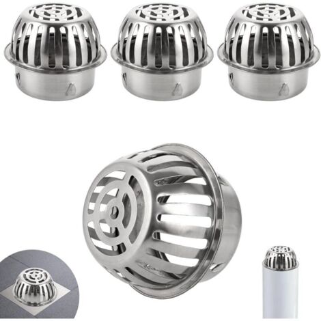 4 Pièces Protège Gouttière, Robustes et Faciles à Utiliser, Crapaudine de Gouttière, Évite le Blocage des Tuyaux, Grille Gouttière Anti Feuilles, pour Filtrer et Bloquer les Feuilles