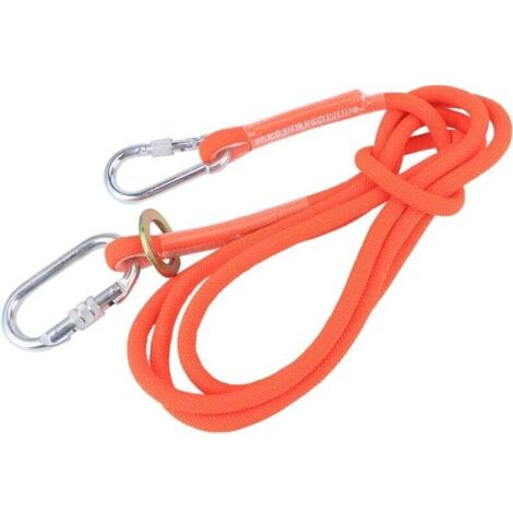 ALOVEZ 3M Petite Boucle Travail Aérien Ceinture de sécurité Corde Extérieur Construction Assurance Longe Travail Ceinture de sécurité Antichut