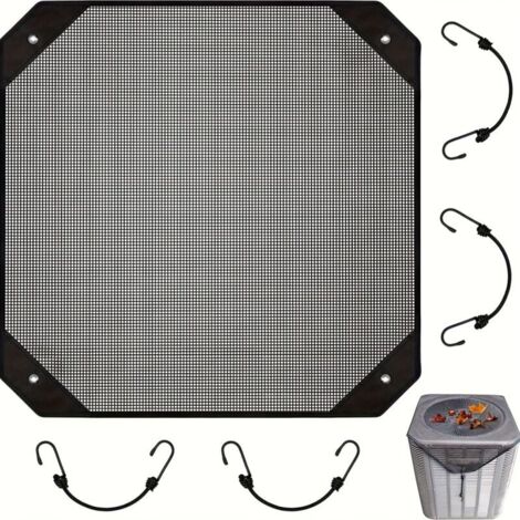 Housse de protection imperméable pour climatiseur extérieur en maille ,Idéale pour terrasse, systèmes muraux, utilisation dans la cour, design résistant aux intempéries(71x71cm) (1/4)