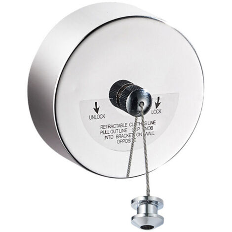 Acier Inoxydable Rétractable Corde à Linge Rétractable Étendoir à Vetements Extensible 3,8m Séchoir à Linge Rétractable Intérieur Extensible Étendoir à Linge pour Hôtel,Salle de Bains,Balcon