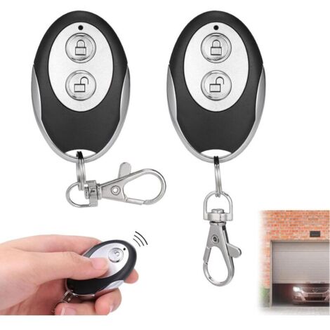 Télécommande Universelle Porte Garage 433,92 MHz - 2 Pièces, Copie Multiple, Signal Longue Portée Et Stable