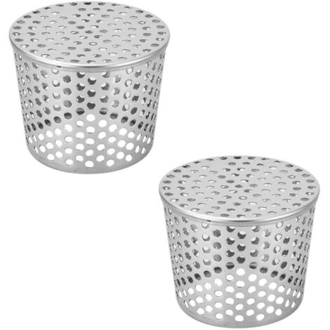 2 Pièces Crapaudine De Gouttière Acier Inoxydable Argenté Protege Gouttiere 100-93 mm Adaptées Aux Tuyaux De Descente Et Aux Gouttières Gardez Votre Cour Propre Et Bien Rangée
