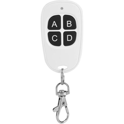 Télécommande universelle pour porte de garage, émetteur sans fil à 4 canaux 433 MHz, compatible avec le code d'apprentissage 1527 (1/4)