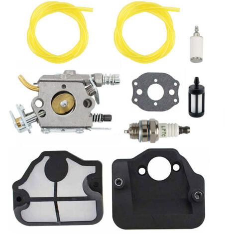 Kit de carburateur pour Husquvarna 36 41 136 137 137E 141 142 141LE 142E scie, remplace WT-834 WT-657 WT-285 WT-239 C1Q-W29E, avec filtre à air filtre à carburant (1/4)