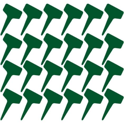 100 étiquettes en T 6x10 cm plastique imperméable, réutilisables, pour pépinière et fêtes (1/4)