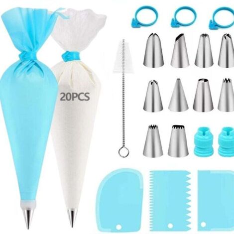 Poche a Douille Patisserie 40 Pcs, Douille Patisserie, Kit Patisserie, Accessoire Patisserie, Ustensiles à Pâtisserie (1/4)