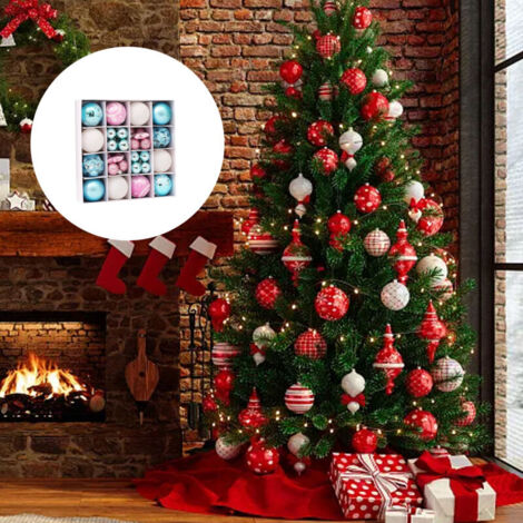 Lot De 42 Boules De Noël Incassables En Plastique - Décorations Colorées Pour Sapin, Guirlande, Couronne