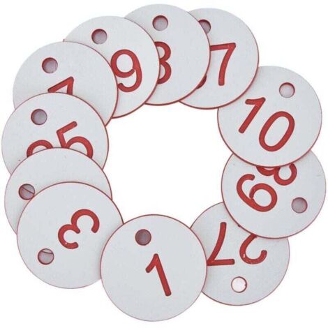 50 Boules Numérotées En Plastique Blanc – Lot Pour Tombola, Loterie, Jeux De Fête – 4 Cm