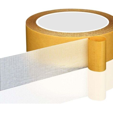 Lot de 2 Ruban Adhésif Double Face,Scotch Extra Fort,accroche tableau sans percer,Ruban Ultrarésistant pour Tapis(20mmx5m)