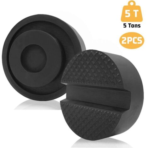 Cric de chariot à coussin en caoutchouc Jack, coussin en caoutchouc universel pour crics et plates-formes de levage, paquet de 2 (1/4)