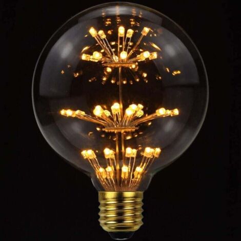 Ampoule décorative led à filament ambré Edison E27, LEXMAN, 40 W
