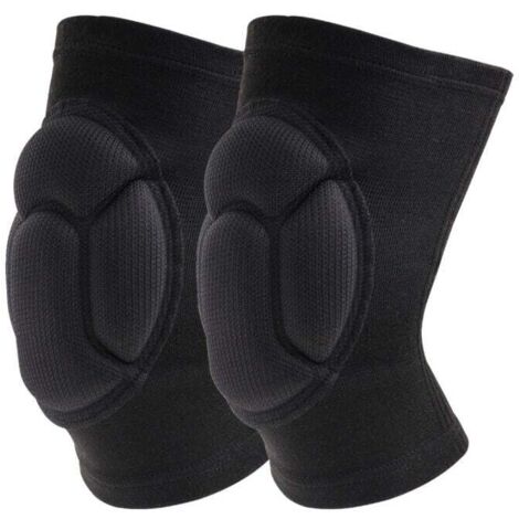 Genouillères Professionnelles pour Le Travail,Genoux Confortable pour sols abrasifs pour Gardning et Construction Danse,1 paire Élastique mousse Anti choc(L,42-48 cm)
