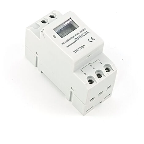 [JAMAIS UTILISÉ] ALOVEZ  Minuterie Numérique sur Rail DIN 220V - Contrôleur Temporel Programmable pour Tableau Électrique Domestique