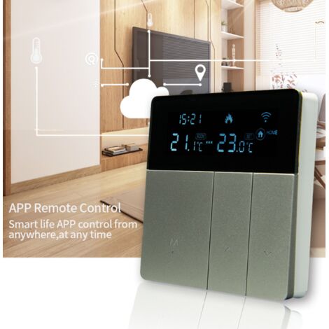 Thermostat de Chauffage Électrique Intelligent K8H16A WiFi, Contrôle Température Intérieur, 16A 3200W, Protection IP21, Compatible Chauffage Électrique Maison (1/5)
