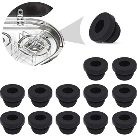 Lot de 12 embouts en caoutchouc, protection antirouille pour réchauds de camping-car Dometic, 5 mm