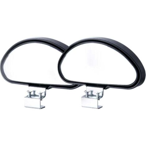 2pcs Retroviseur Miroir D'angle Mort Rétroviseur Conduite Accompagnée Grand Angle Latéral Auxiliaire Réglable Auxiliaire Réglable à Plusieurs angles Degrés, Compatible avec Camion, SUV, Van