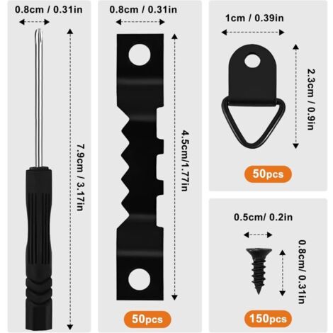 Accroche Tableau 251 Pièces Crochet Pour Cadre Photo Noir Fixation Cadre Accroche Tableau 251 Pièces Crochet Pour Cadre Photo Noir Fixation Cadre